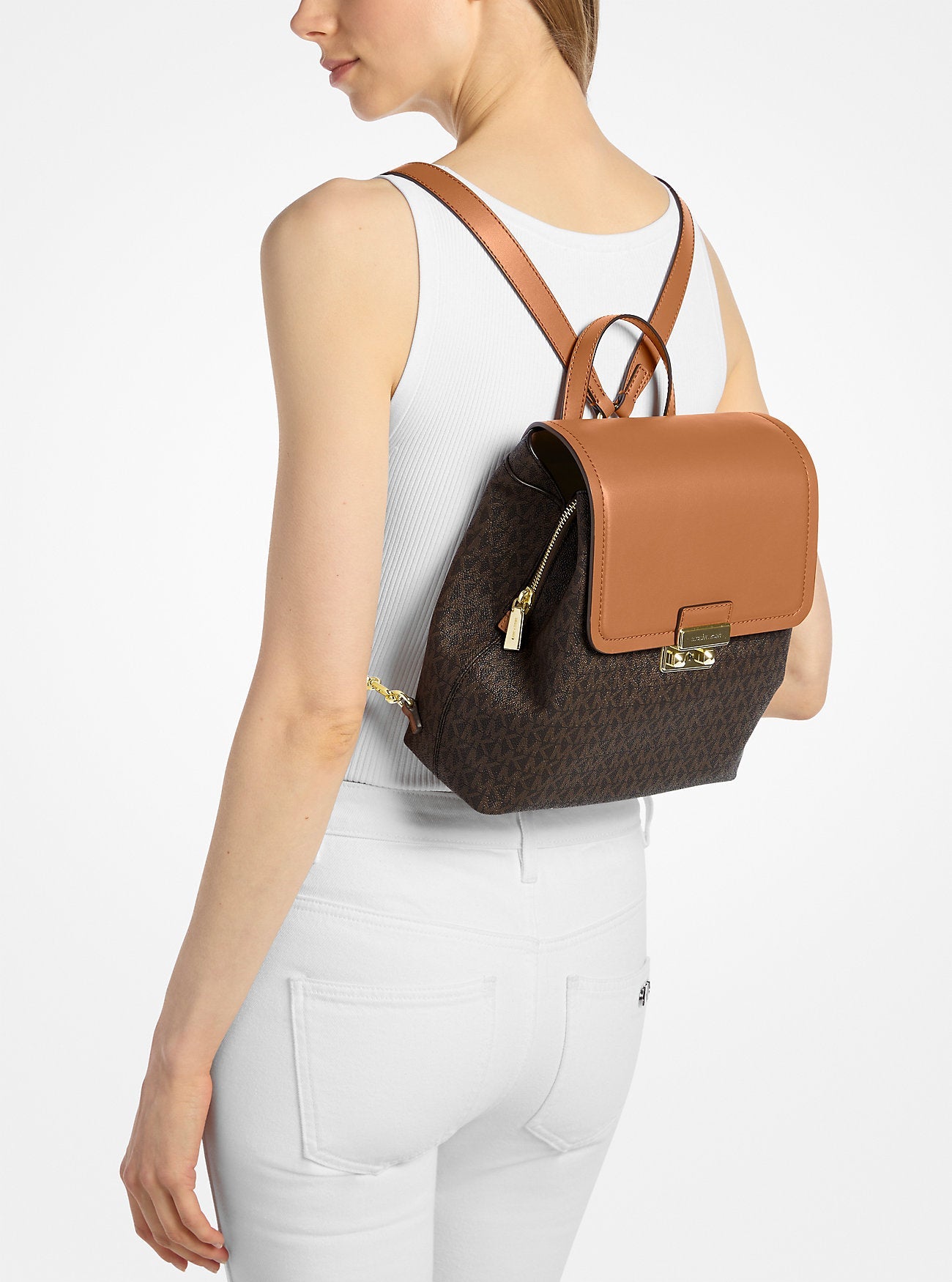 Tribeca Small Signature Logo Backpack