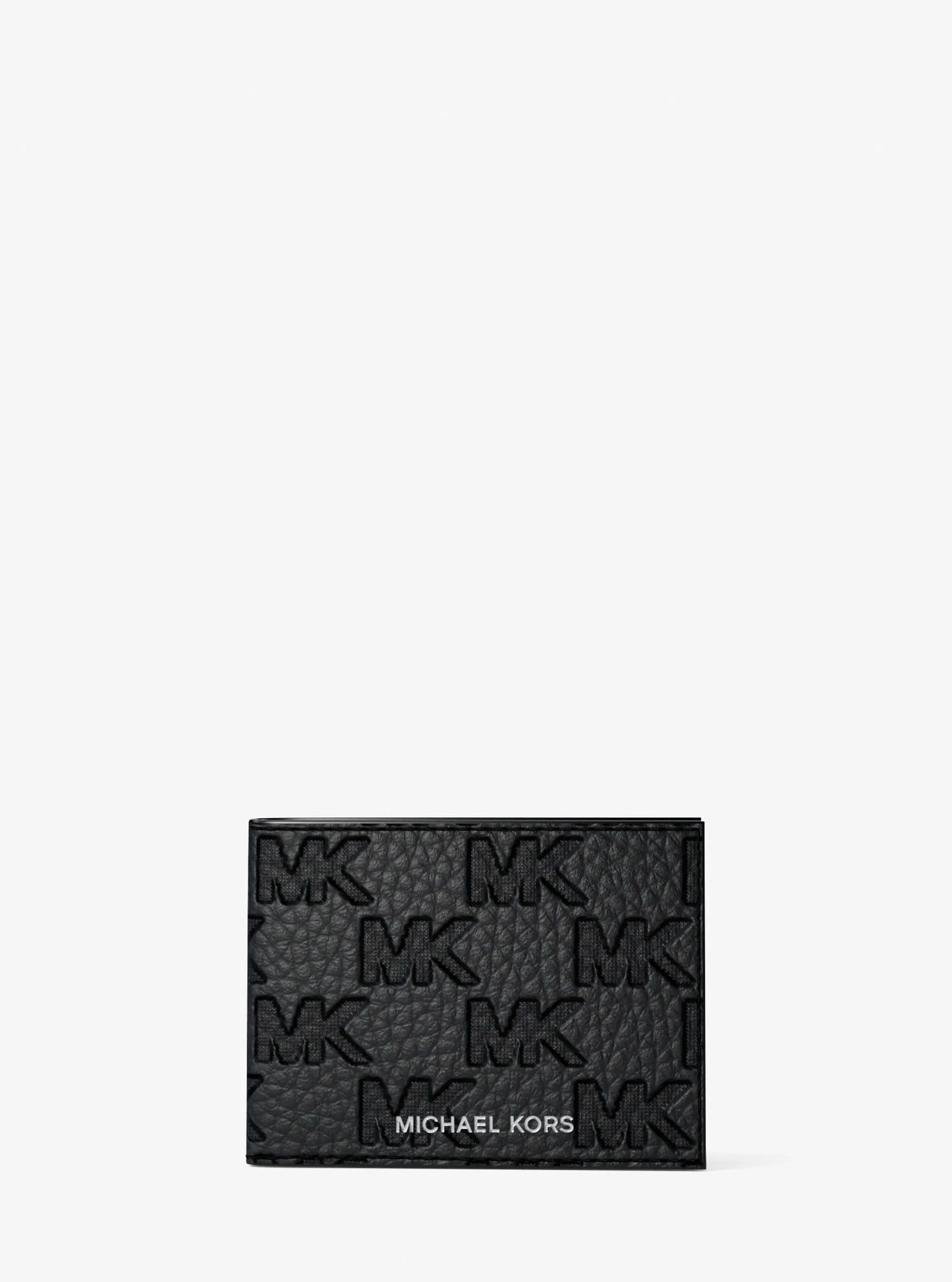 Hudson Logo Embossed Leather Billfold Wallet and Passcase